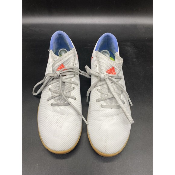 Adidas Mens Size 6 Nemeziz Messi 19.3 Indoor Soccer Cleats White F99932 - Picture 3 of 7